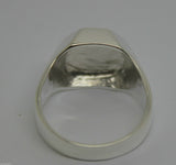 Heavy 9ct Yellow or Rose or White Gold or Sterling Silver Octagon Signet Ring