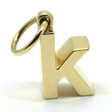 Kaedesigns, Genuine 18ct 18k Genuine Solid Yellow, Rose or White Gold Initial Pendant k