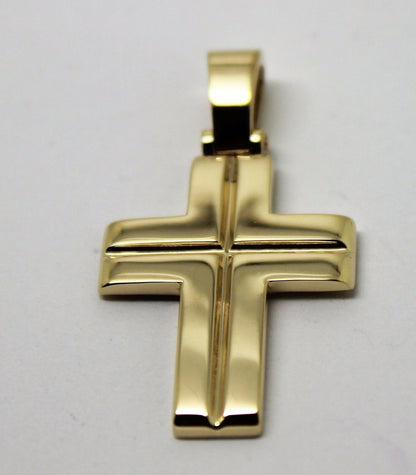 Kaedesigns, Large Heavy 9ct Yellow Or Rose Or White Gold Solid Cross Pendant