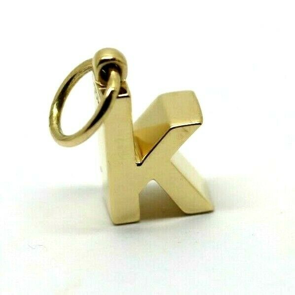 Kaedesigns, Genuine 9ct 9k Genuine Solid Yellow, Rose or White Gold Initial Pendant k