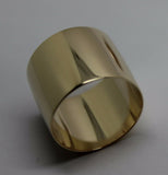 Size S1/2 9K 9ct Yellow Or Rose Or White Gold Solid 15mm Extra Wide Band Ring