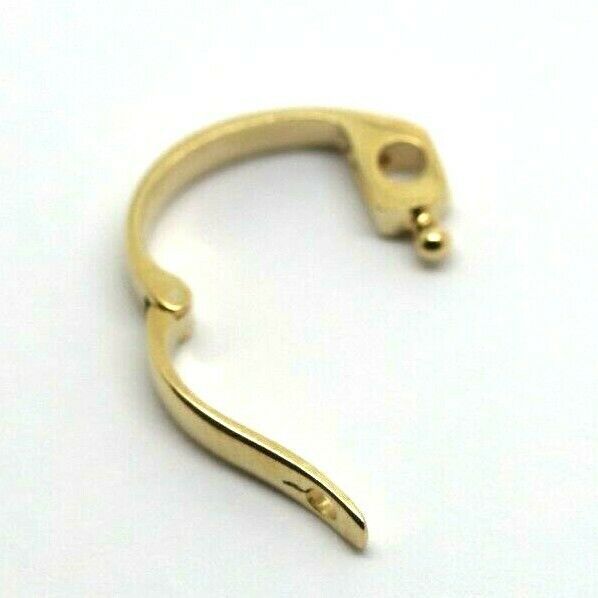 Genuine 9ct Yellow or White Gold or Sterling Silver Enhancer Bale Clasp 13mm with loop