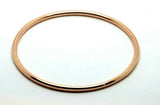 Genuine 9ct Rose Gold 3mm Wide Golf Bangle Many sizes available