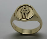 Kaedesigns, New Genuine New 9ct 9Kt Solid Heavy Gold Custom Made Id Initial Ring