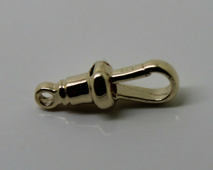 9ct Solid Yellow, Rose or White Gold 375 Albert Swivel Clasp 19mm Size