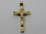 Kaedesigns New Genuine 18ct Yellow, Rose or White Gold Solid Heavy Crucifix Cross Pendant