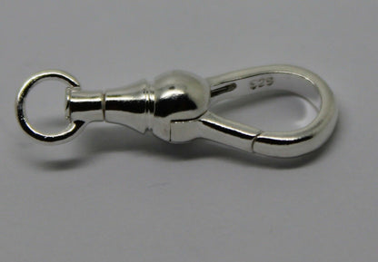 Sterling Silver 925 Ball Swivel Clasp 19mm, 22mm Or 24mm