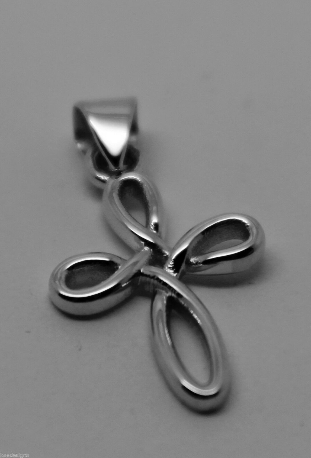 Kaedesigns New Genuine Small Sterling Silver Delicate  Celtic Cross Pendant