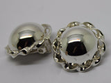 Kaedesigns New Sterling Silver Half Large 20mm Ball Round Clip On Earrings