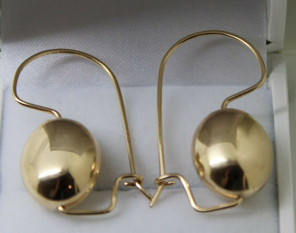 Kaedesigns New Genuine 9ct 9k Yellow, Rose Or White Gold Oval Hook Earrings