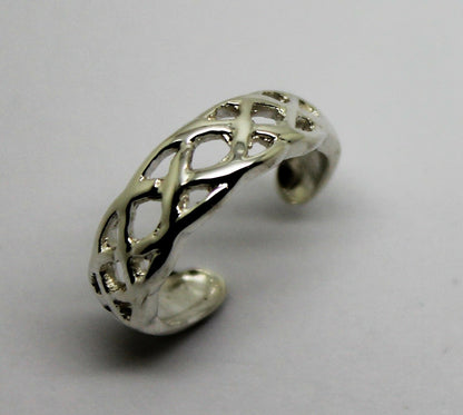 Kaedesigns New Genuine New Sterling Silver 925 Celtic Weave Toe Ring