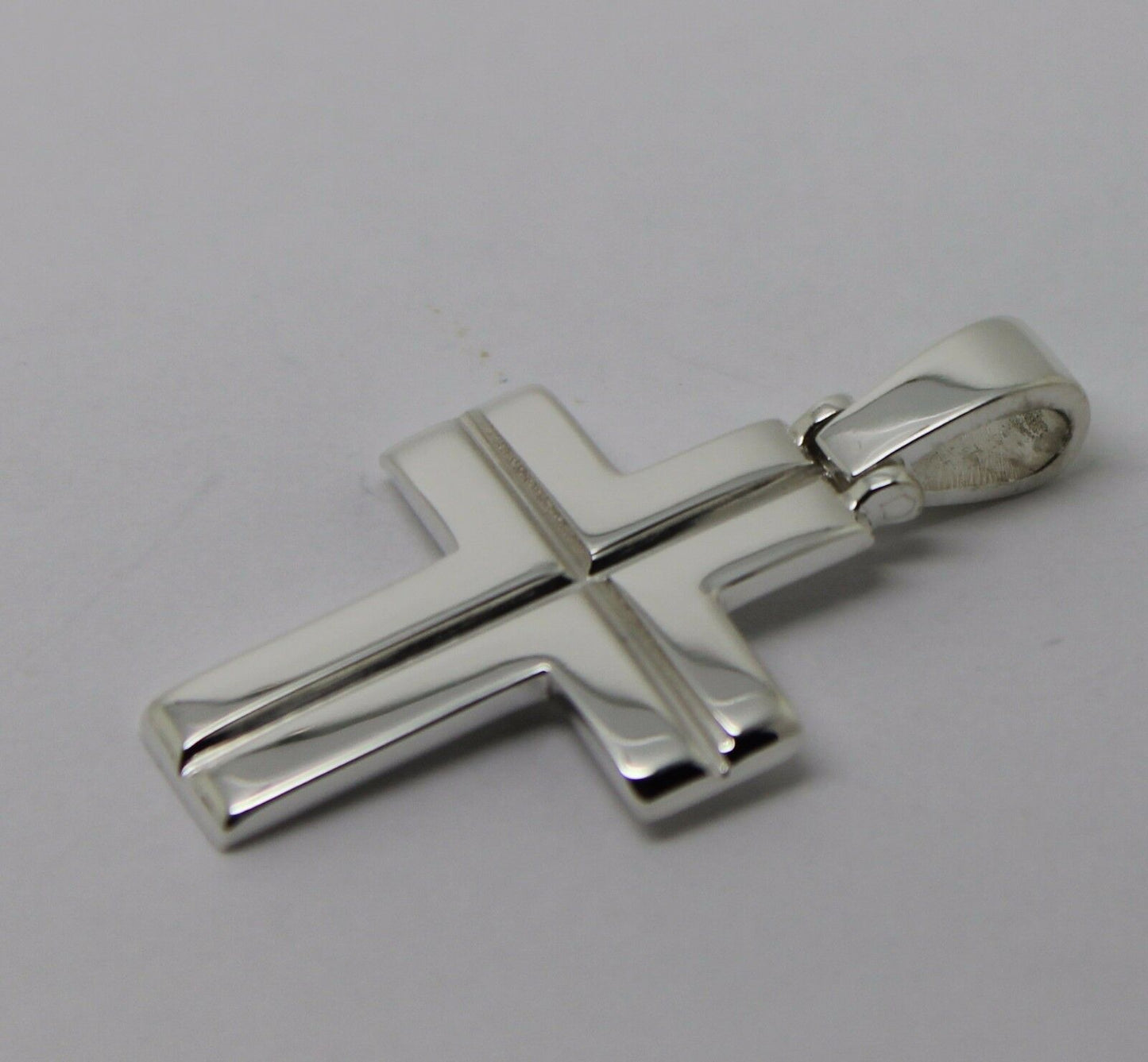 Kaedesigns, Genuine Solid New Sterling Silver Large Plain Cross Pendant