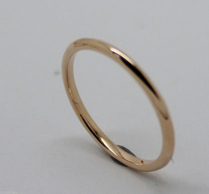 New Genuine Solid 9ct 9k White Or Rose Or Yellow Gold 1.5mm Wedding Band Ring