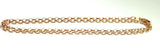 Genuine 9ct Rose Gold Oval Belcher Chain Necklace 50cm 5.3 grams
