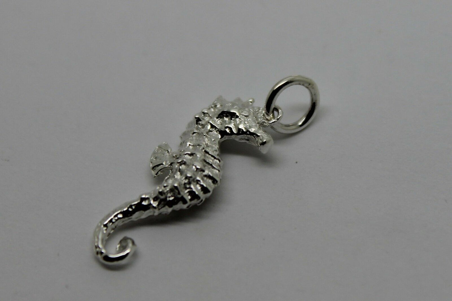 Kaedesigns, Genuine 9ct Yellow Or Rose Or White Gold Or Silver 3D Seahorse Charm