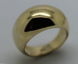 Size M, Kaedesigns, Genuine 9kt 9ct Heavy Yellow, Rose or White Gold Full Solid Extra 10mm Large Dome Ring