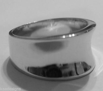 Kaedesigns, New Genuine Full Solid Sterling Silver Concave Dome Ring 250