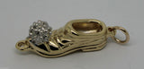 Kaedesigns Genuine Heavy 9Ct New Yellow & White Gold Solid Shoe Boot Pendant
