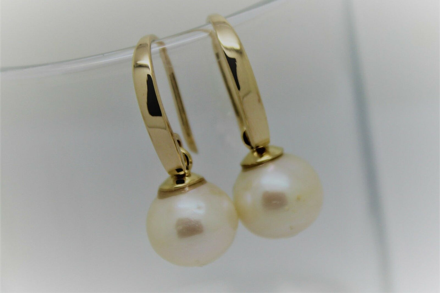 Kaedesigns New Genuine 9ct 9k Yellow, Rose or White Gold 10mm Freshwater Pearl Ball Earrings