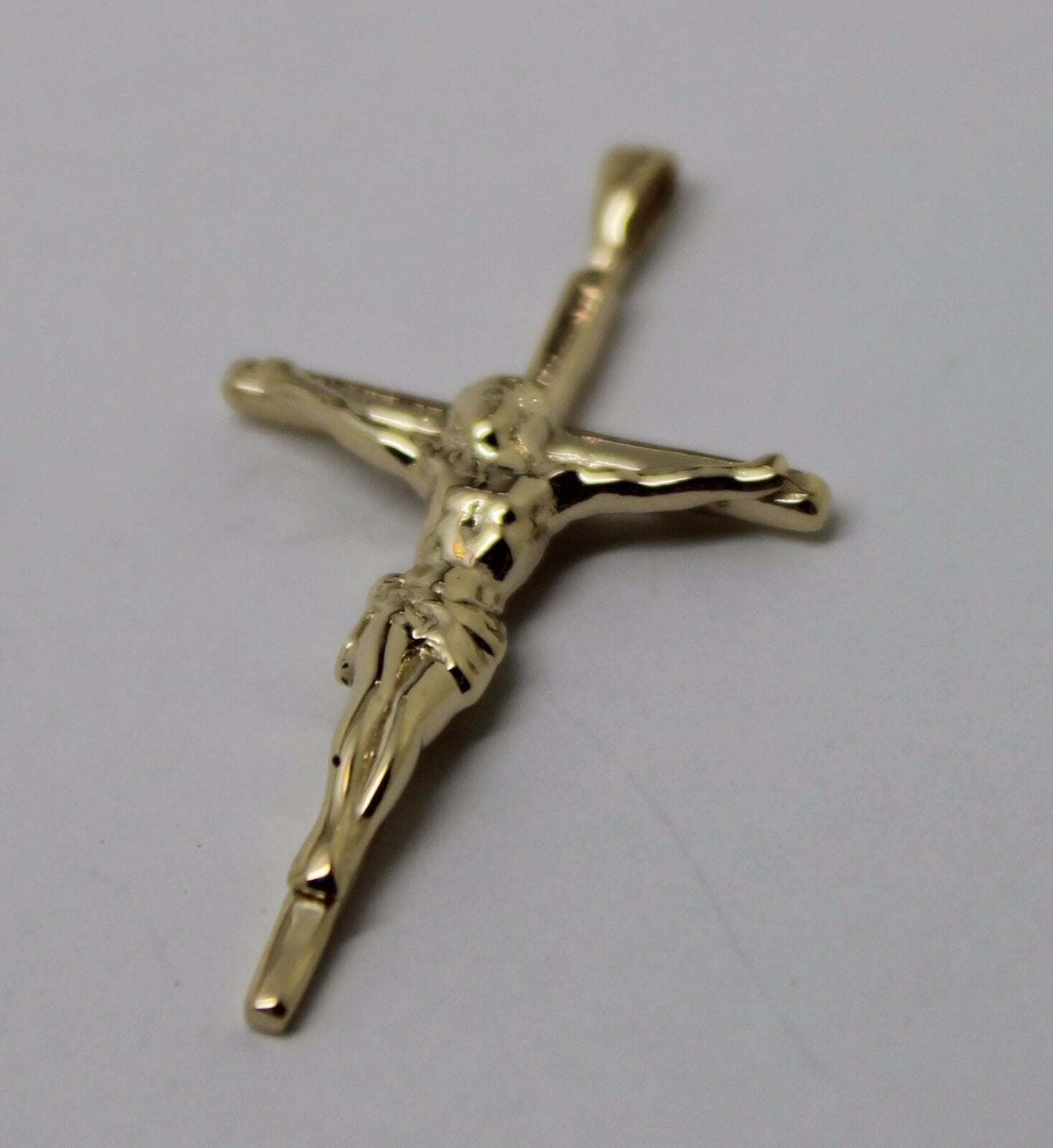 Genuine 9ct Yellow or Rose or White Gold or Sterling Silver Crucifix Cross pendant