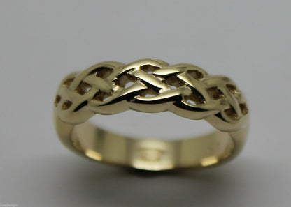 Kaedesigns,Genuine 9ct White, Rose Or White Gold Large Celtic Ring In Your Size