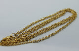 Genuine 9ct 9k Yellow or Rose Gold Belcher Chain Necklace 80cm Very Long 4.5grams