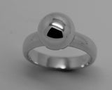 Size M Kaedesigns New  Solid Genuine Sterling Silver 925 10mm Full Ball Ring