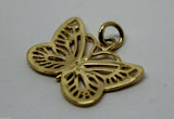 Kaedesigns, Genuine New 9ct 9kt Yellow, Rose Or White Gold Filigree Butterfly Pendant 342