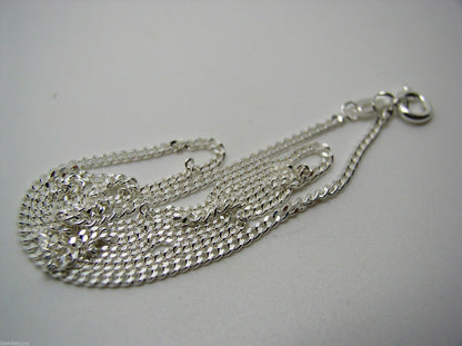 Sterling Silver Diamond Cut Curb Chain 4.04 grams 50cm