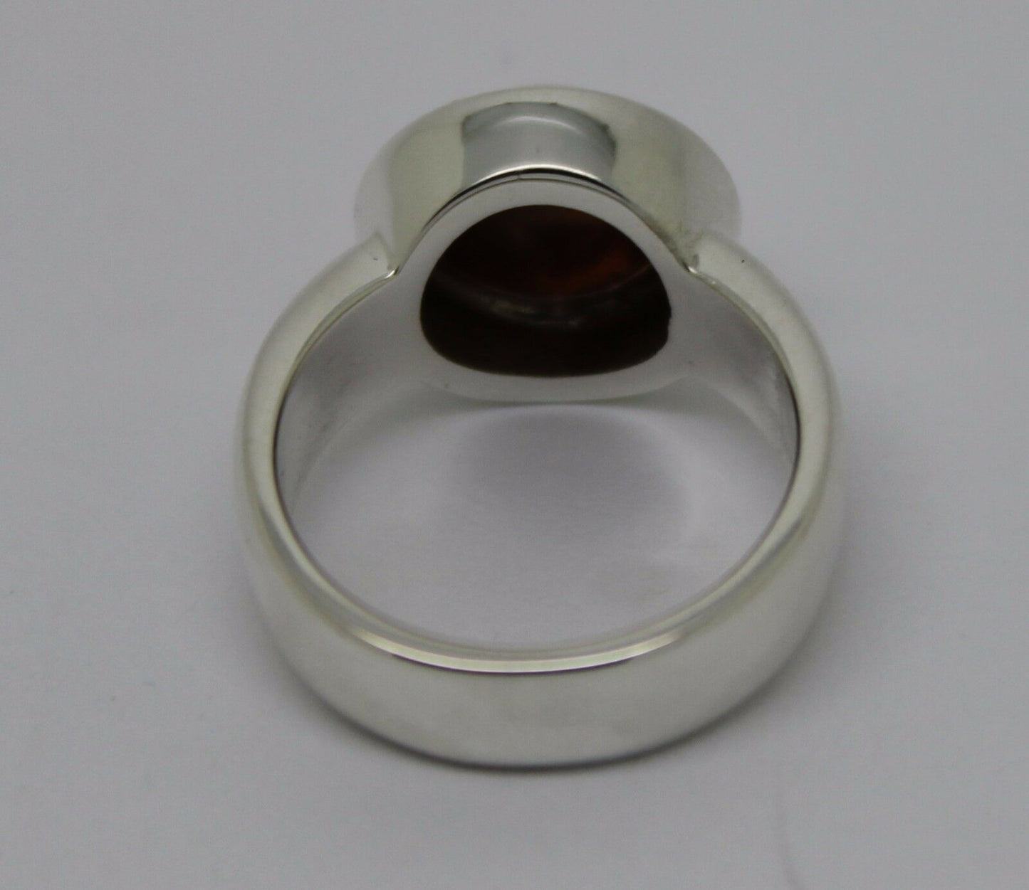 Size N Genuine New Solid Sterling Silver 925 & 9ct Rose Gold 375 Half Ball Ring