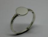 Genuine Size P 1/2  Solid Sterling Silver 925 Oval Signet Ring