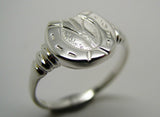 Genuine Large Genuine Sterling Silver Lucky Horse Shoe Ring - Choose your size - 247