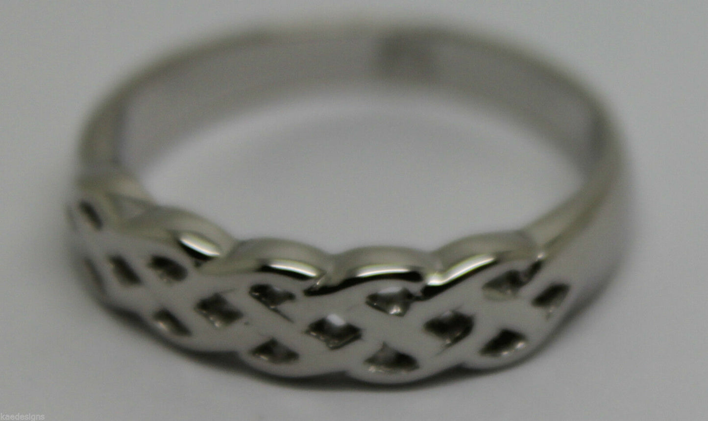 Kaedesigns,Genuine 9ct White, Rose Or White Gold Large Celtic Ring In Your Size