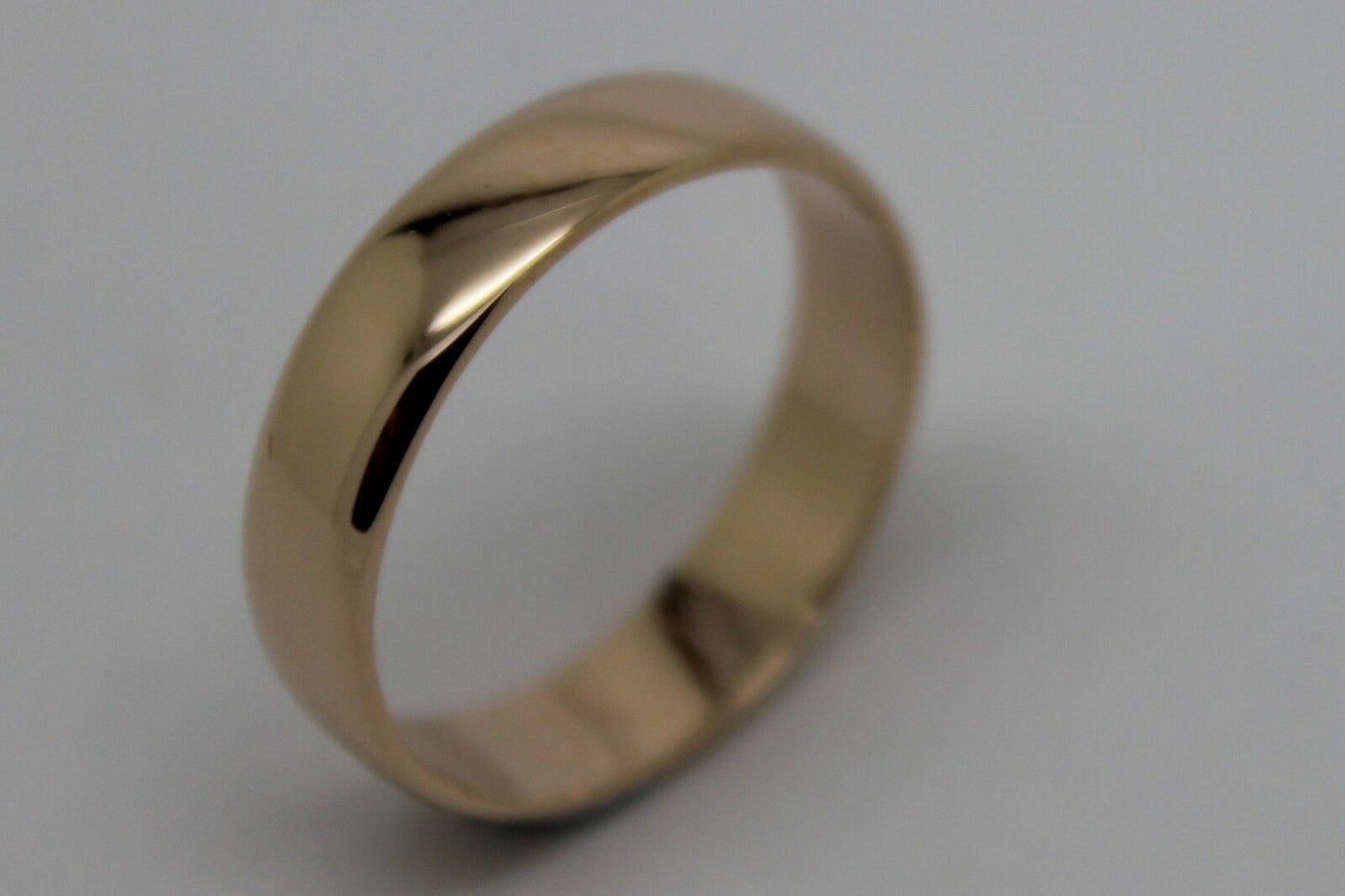 Kaedesigns, 5mm Genuine Solid 9ct Rose Gold Wedding Band Ring Size N/7 To Z+4/15