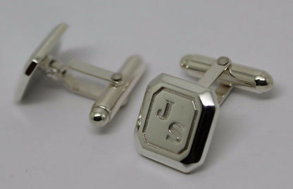 Kaedesigns, Genuine Solid Sterling Silver, 925 Custom Made Heavy Cuff Links