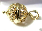 Kaedesigns New 9ct Yellow Or Rose Or White Gold 16mm Filigree Ball Pendant