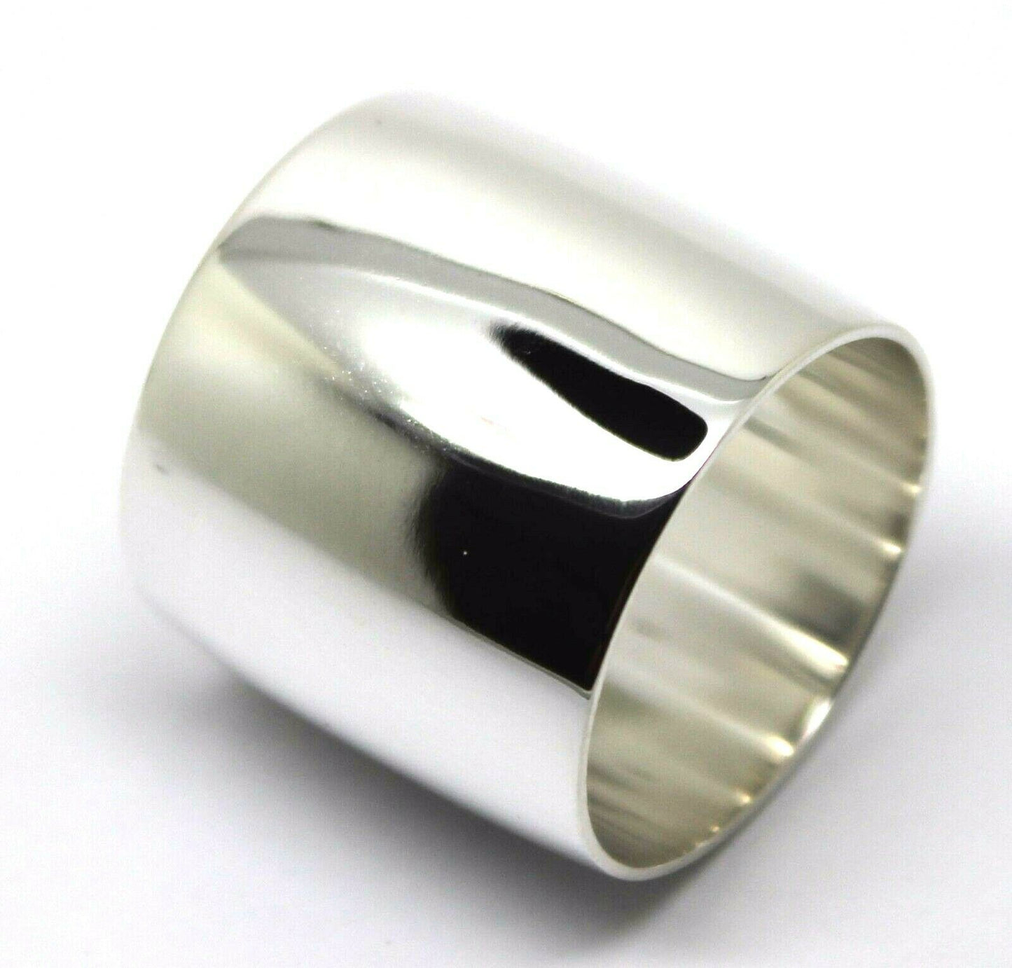 Genuine New Size P Sterling Silver Solid 20mm Extra Wide Band Ring