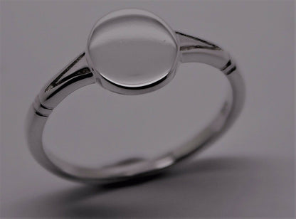 Genuine Size P 1/2  Solid Sterling Silver 925 Oval Signet Ring