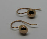 Kaedesigns New 9ct 9k Solid Yellow, Rose or White Gold 8mm Half Plain Ball Earrings