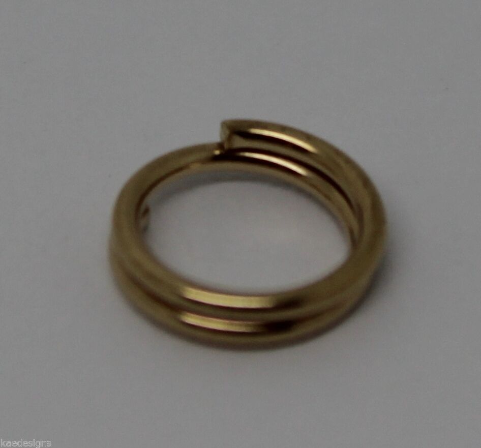 Kaedesigns New 9ct Yellow Gold Split Ring Sizes 5mm Or 6mm Or 7mm