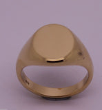 Heavy Solid 9ct White Or Rose Or Yellow Gold Oval Signet Ring Size M,N Or O