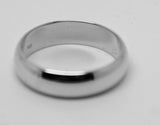 Kaedesigns, 5mm Solid 9ct White 375 Gold Wedding Band Ring Size N/7 To Z+4/15