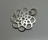 Kaedesigns New Sterling Silver 925 Flower Medium Pendant