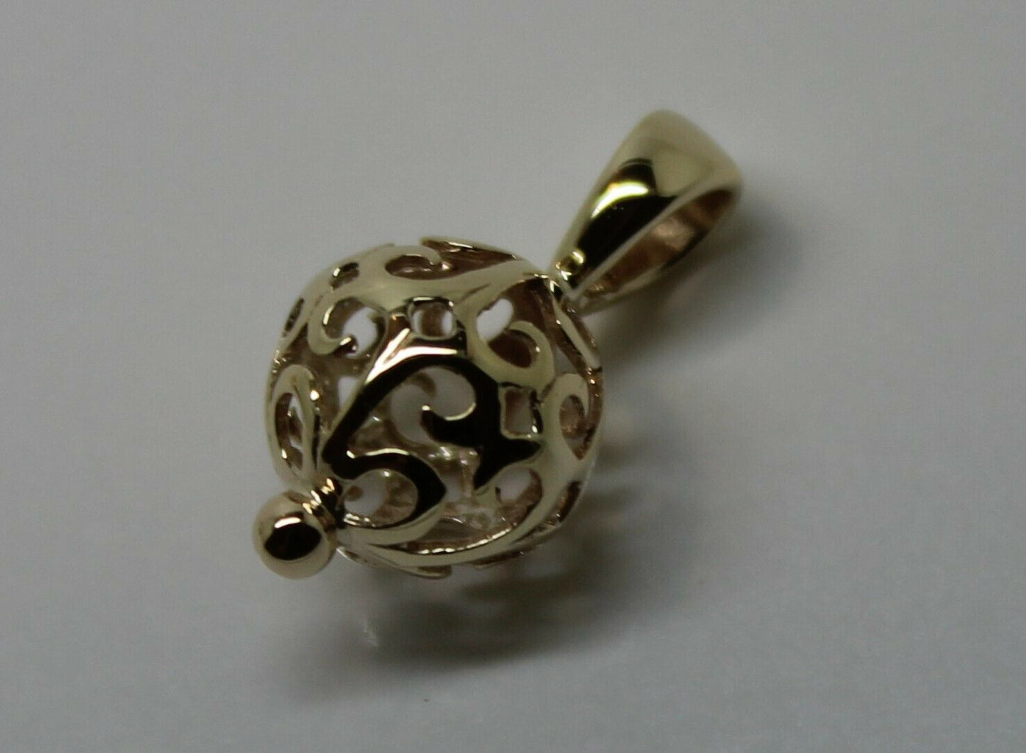 Kaedesigns New Genuine 9ct 9K Yellow, Rose & White Gold 10mm Filigree Ball Pendant