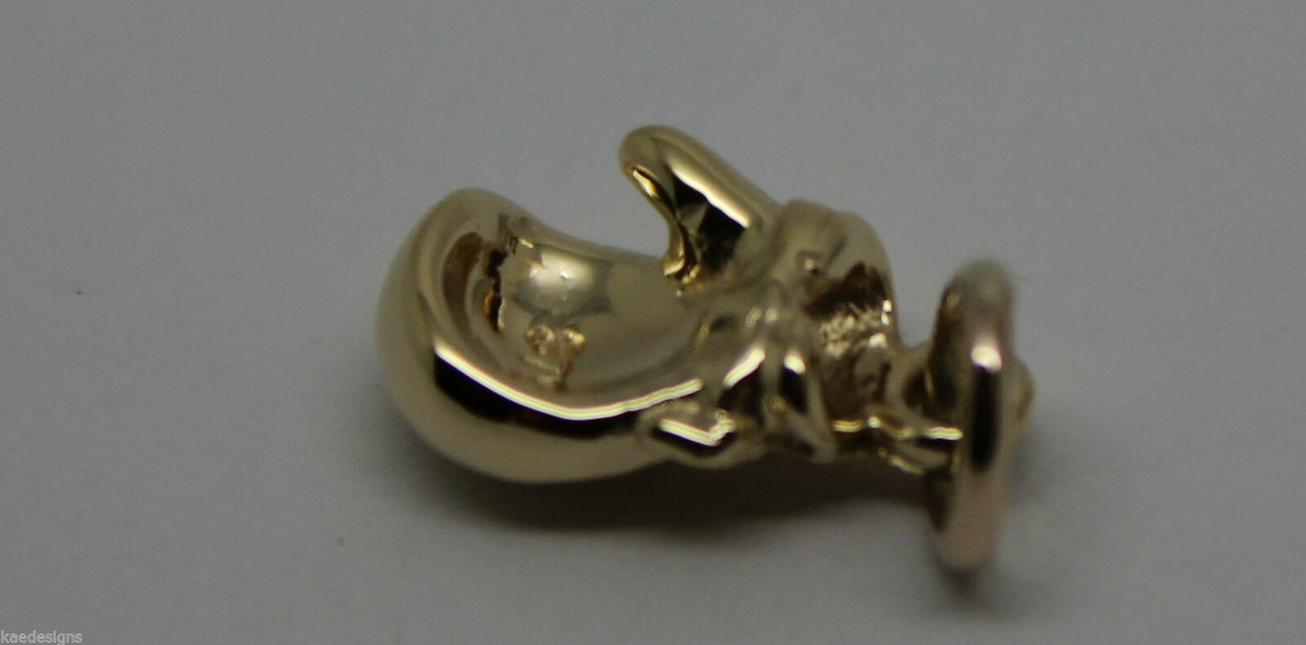 Genuine 9ct Yellow or Rose or White Gold or Silver Small Boxing Glove Pendant