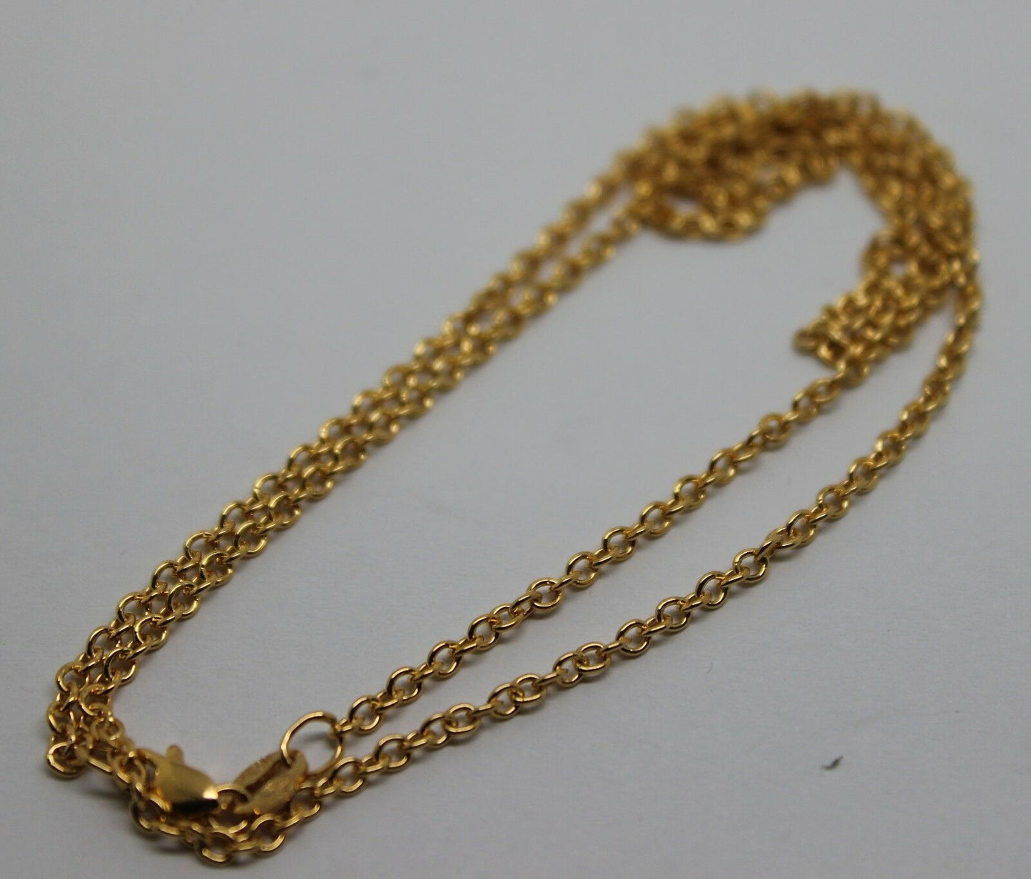 9ct Yellow Gold Belcher Cable Chain Necklace 46cm 3.53grams