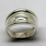 Size L, Kaedesigns, Genuine Sterling Silver 925 Thick Dome Ring 12mm Wide