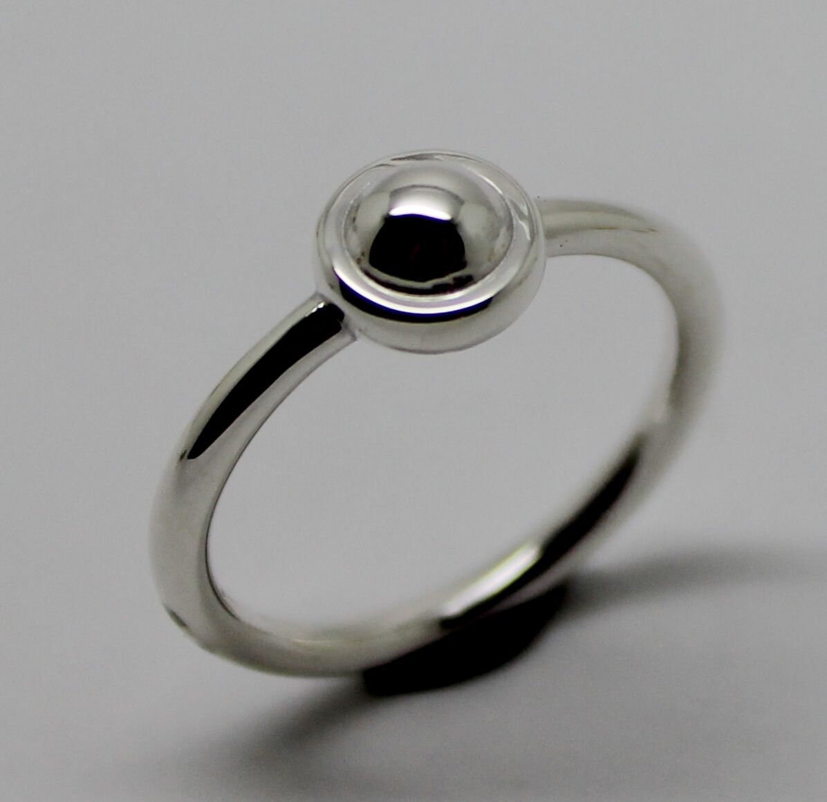 Kaedesigns New Solid Genuine 925 Sterling Silver 4mm Half Ball Ring