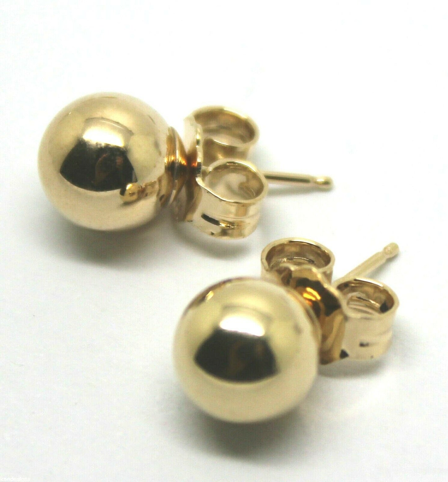 New Kaedesigns Genuine 14ct Solid Yellow Gold 6mm Stud Ball Earrings