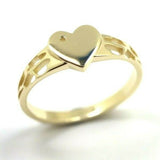Size N Genuine 9ct Yellow Gold Birthstone Signet Ring (Choose your Birthstone)